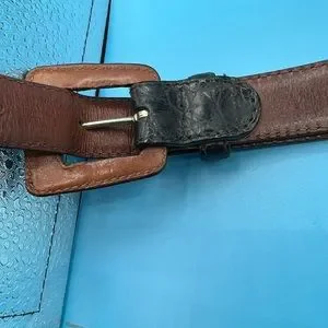 Vintage Ralph Lauren Purple Label Black Alligator Belt Men main image 3